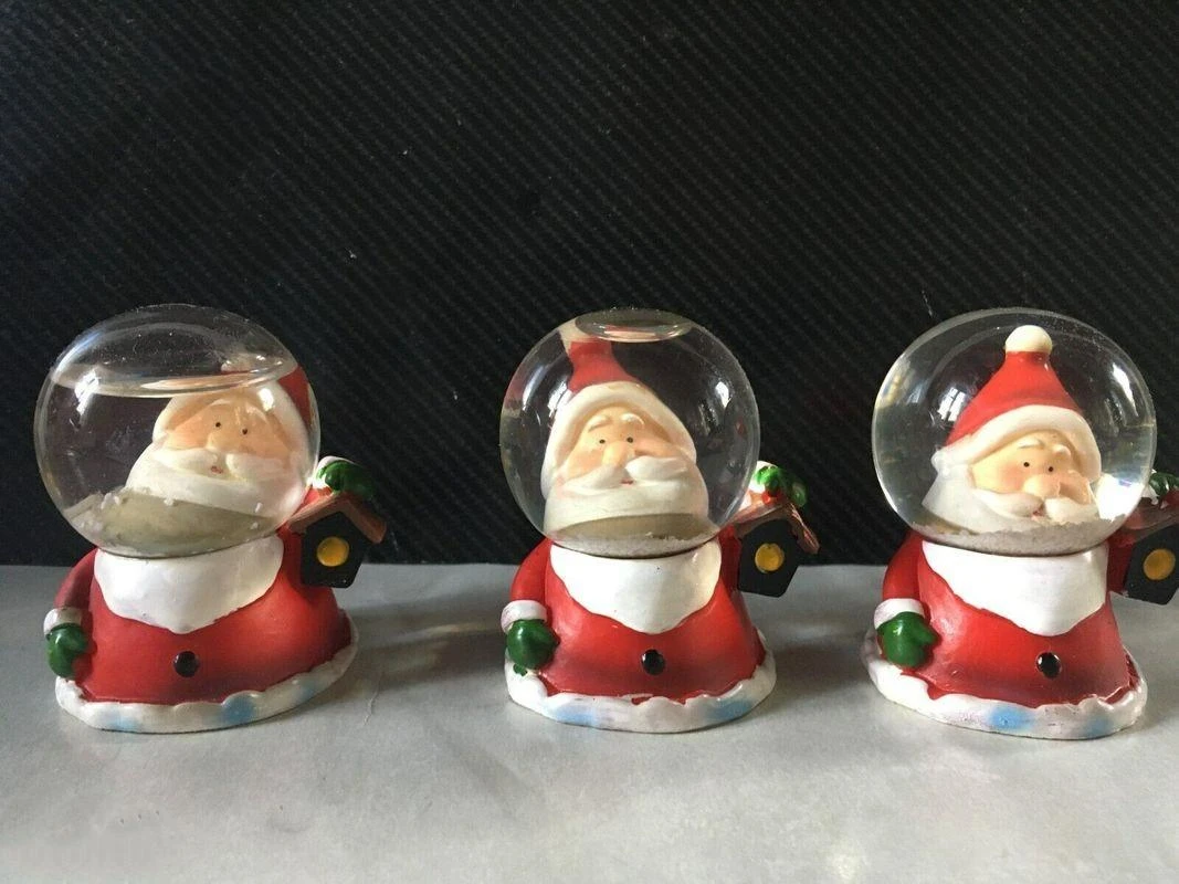 Lot de 5 snowglobes / boules de neige noel Novas Idéia de presente – photo 3